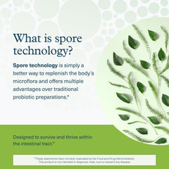 Packaging of Youtheory Spore Probiotic displayed on a store shelf.