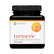 Youtheory Turmeric 450mg bottle front shows tablets for potential joint comfort.