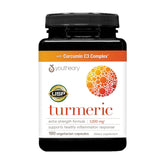 Youtheory Turmeric Extra Strength bottle promotes joint support.