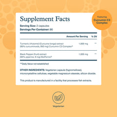 Youtheory Turmeric Extra Strength capsules ready for daily use.