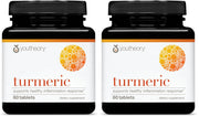 Youtheory turmeric tablets bottle for daily antioxidant support