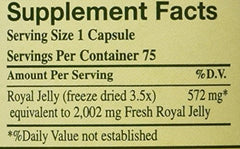 YS Eco Bee Farms Royal Jelly packaging emphasizes freeze-dried freshness and purity.