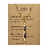 Yspokfay Healing Crystals Necklace closeup of crystal beads for daily calm.