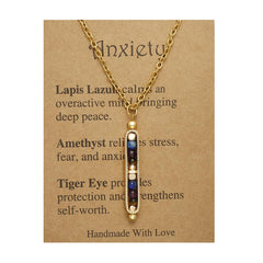Yspokfay Healing Crystals Necklace closeup of crystal beads for daily calm.