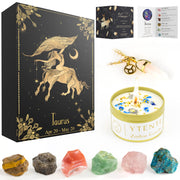 YTENTE Taurus candle with crystals for a calming ambience and gift-worthy presentation