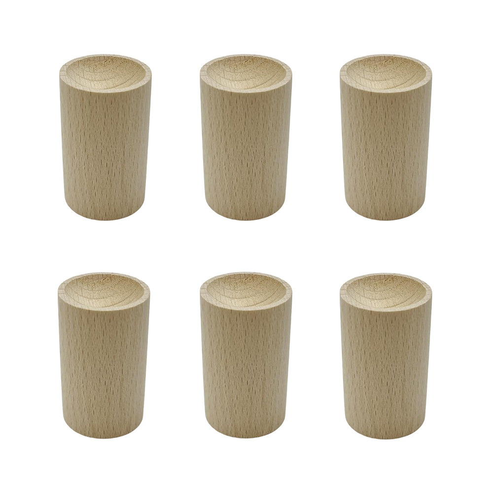 Yuqim round beech wood diffuser with top slot for fragrance diffusion.