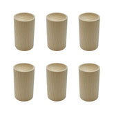 Yuqim round beech wood diffuser with top slot for fragrance diffusion.