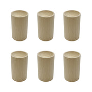 Yuqim round beech wood diffuser with top slot for fragrance diffusion.