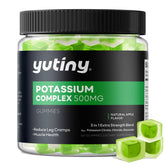 Yutiny potassium gummies center-filled 500mg for stable absorption during daily routines.