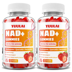 YUULAI NAD+ gummies pack 2 front view for daily energy support