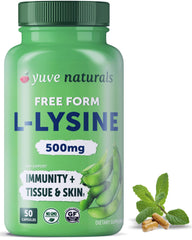 Yuve Lysine 500mg capsules for easy daily immune support