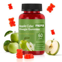Yvbovia Apple Cider Vinegar Gummies pack shows the label and serving size.