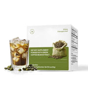 YVIP Green Coffee Extract Powder sachets pack for on-the-go energy.