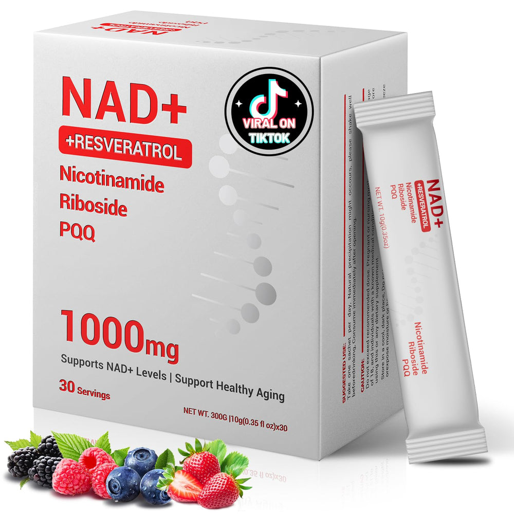 YYURAURB NAD 1000mg berry liquid packet ready for on-the-go energy.