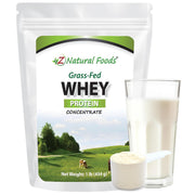 Z Natural Foods grass-fed whey concentrate jar for pure protein