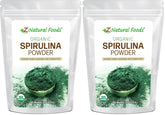 Z Natural Foods Organic Spirulina Powder pack on shelf for daily smoothies