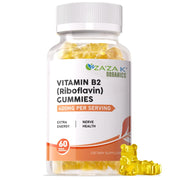 ZA'ZA K ORGANICS Gomitas B2, botella frontal, consumo diario sencillo.