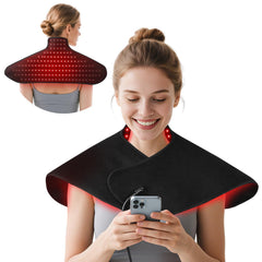 ZAEXAE red light therapy mat showing 660 nm and 850 nm LEDs for broad coverage.