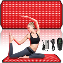 ZAEXAE red light therapy mat with full-body coverage for at-home sessions.