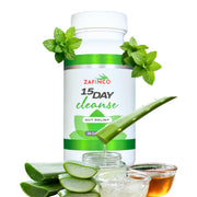 ZAFiNCO Gut Relief bottle front view highlighting a 15-day digestive cleanse.