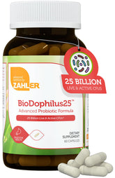 Zahler BioDophilus25 bottle front for daily gut balance