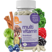 Zahler Brainfood bottle front shows the label for daily cognitive support