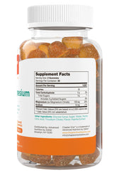 Zahler Chapter One Magnesium Gummies kids chewing with peach flavor