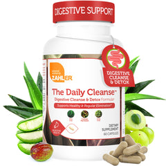 Zahler Daily Cleanse bottle front view for daily digestion support