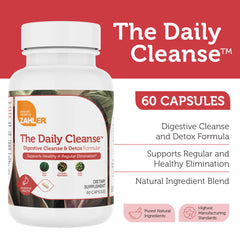 Front label of Zahler Daily Cleanse showcases vegetarian and Kosher certification.