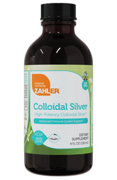 Zahler High-Potency Colloidal Silver 4oz bottle ready for precise dosing.