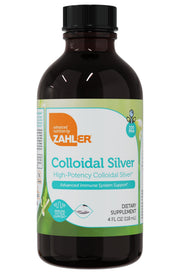 Zahler High-Potency Colloidal Silver 4oz bottle ready for precise dosing.