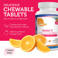 Zahler Junior C Advanced kosher non-GMO label; trusted quality for families.