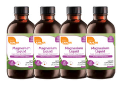 Zahler Magnesium Liquid Super-Strength bottle pour illustrating easy daily use for muscle comfort and calm moments.