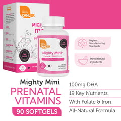 Packaging label shows 19 nutrients in one small pill.