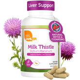 Zahler Milk Thistle bottle front view for daily liver support.