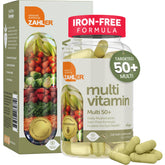 Zahler Multivitamin 50+ bottle shown for senior daily wellness