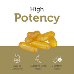 Zahler Omega-3 softgels on hand highlighting easy supplementation.