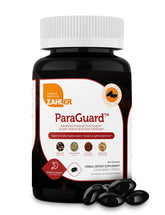Zahler Paraguard softgel bottle for digestive support and gut balance.
