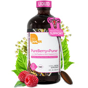 Zahler PureBerry+Purse liquid bottle with dropper for uterine support