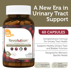 Close-up of Zahler Revolution capsules highlighting probiotic blend for microbiome balance.