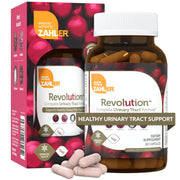 Zahler Revolution UTI pills bottle displaying capsules for urinary tract support.