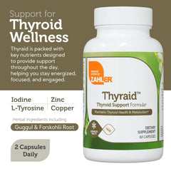 Zahler Thyraid clean-label promise with vegetarian, kosher, non-GMO, gluten-free ingredients.