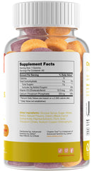 Zahler Yummy Kids Calcium Gummies cherry flavor, tasty support for daily vitamin D and calcium
