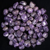 ZAICUS amethyst tumbled stones 1lb collection for feng shui and calm energy.