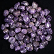 ZAICUS amethyst tumbled stones 1lb collection for feng shui and calm energy.
