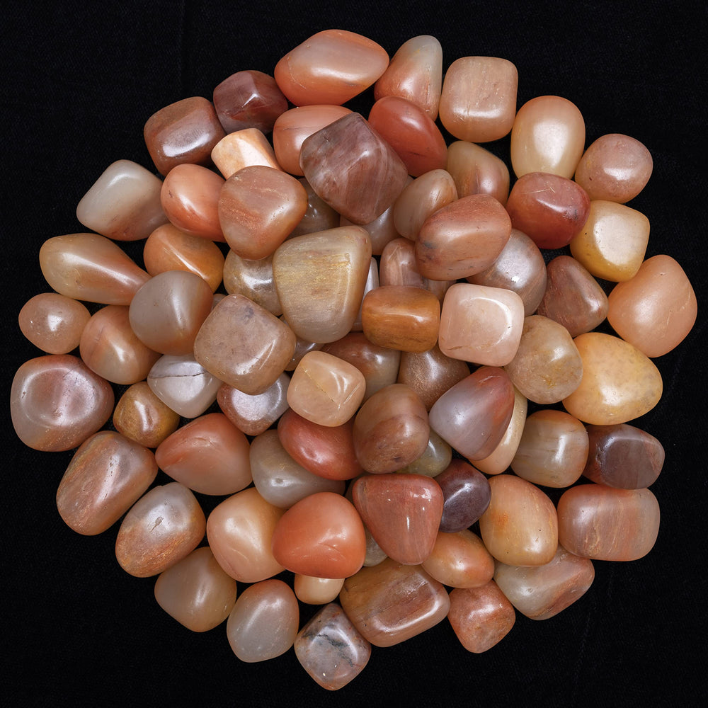 ZAICUS Carnelian tumbled stones closeup with warm orange hues, ideal for jewelry making