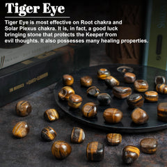 ZAICUS tiger eye stones polished surface glows, ideal for Feng Shui and prosperity.