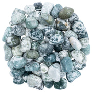 ZAICUS Tree Agate tumbled stone closeup with earthy patterns for grounding