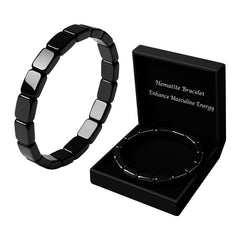 ZAIREG hematite bracelet close-up shows metallic luster for daily wear