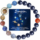 ZaisuiFun zodiac bracelet with planetary stones for cosmic energy